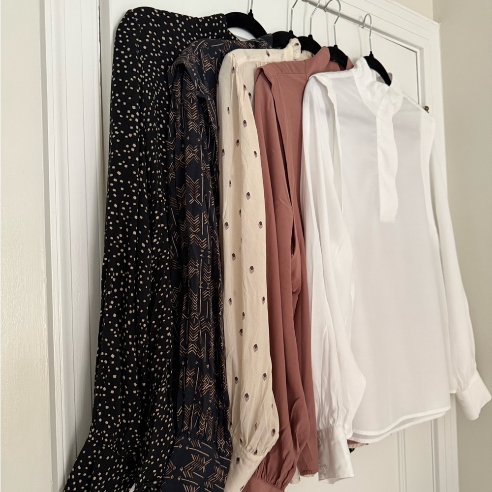 NWOT - YAYA black blouse with white polka dots - size 40